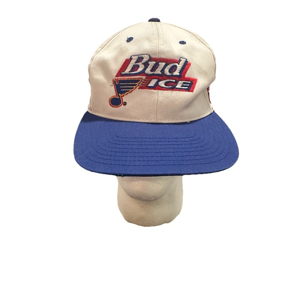 Vintage Kick10 St. Louis Blues Bud Ice Hat 1 Of 3400 Limited NHL Snapback Hat